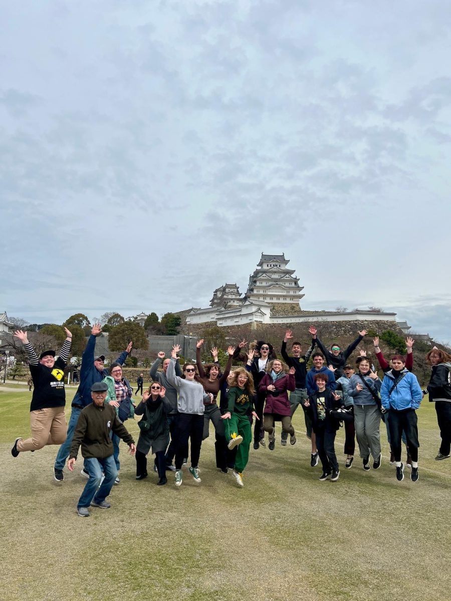 Aimee Cole and her pupils on the West Japan trip. Photo courtesy Aimee Cole.