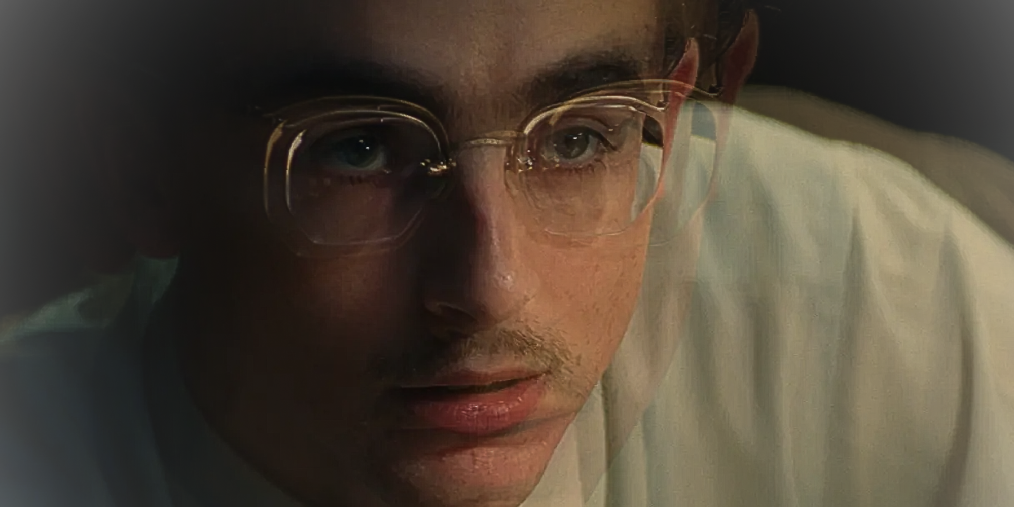 Chalamet, playing his version of Reisman practiced seven years in advance, hones in on an upcoming paddle shot.