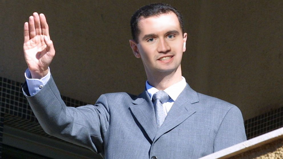 A hypothetical example of Kirkification, combining Kirk and former Syrian President Bashar al-Assad. Note that most Kirkifications are made with the use of AI, so this photoshopped version does not look as accurate.   
