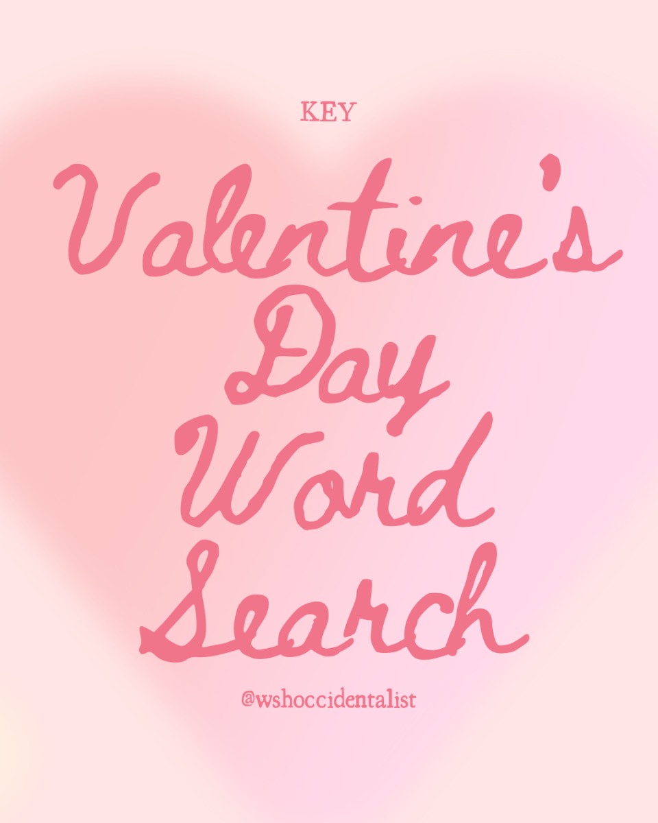 KEY: Valentine's Day Word Search